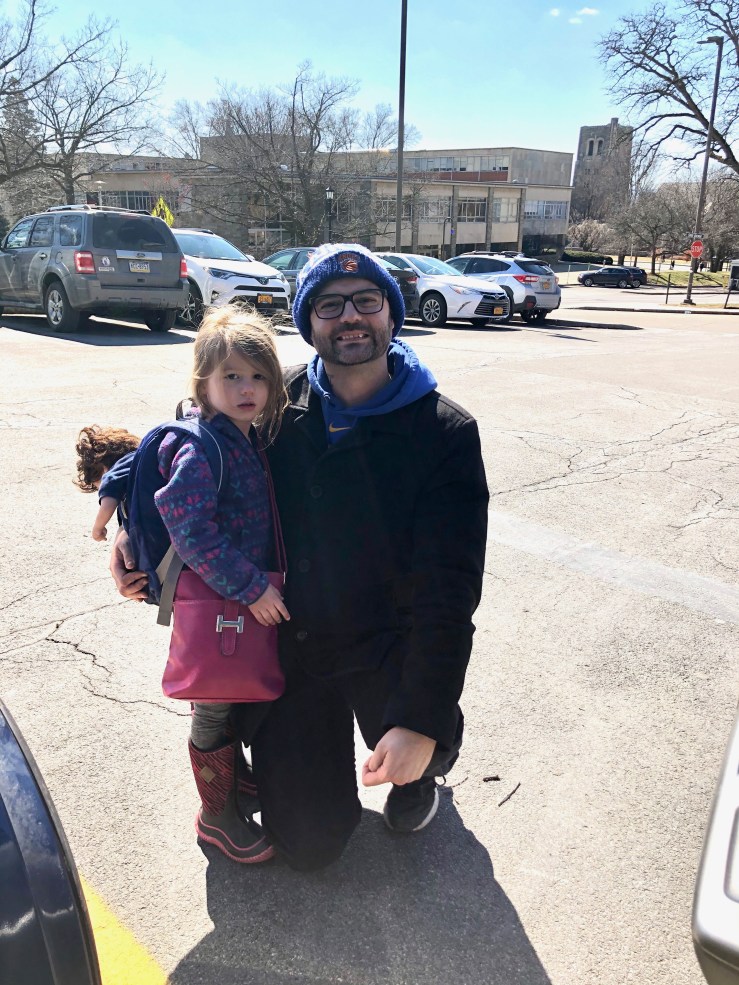 Picture of Andy and Lucy arriving at the movie