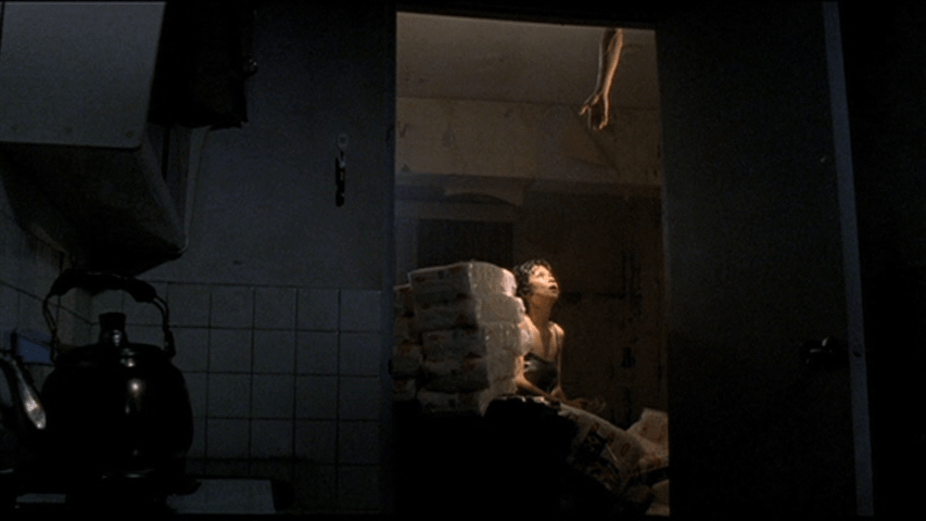 Screengrab from The Hole which contains beautiful lighting