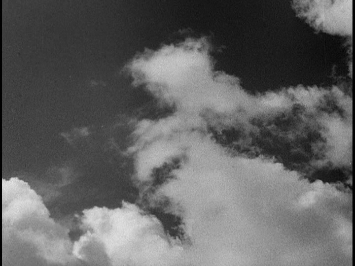 Screengrab from The Flowers of St. Francis showing a third consecutive shot of clouds