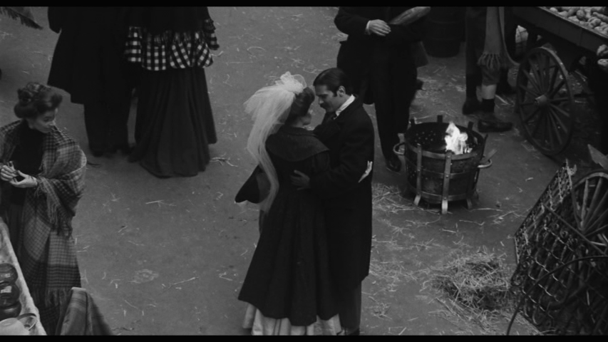 Screengrab from Hester Street showing Jake and Mamie hugging