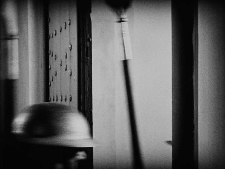 Shot of a soldier's helmet and the tip of their spear