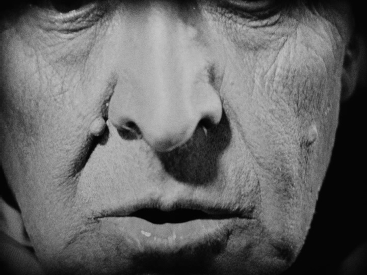 Extreme close-up of a judges face