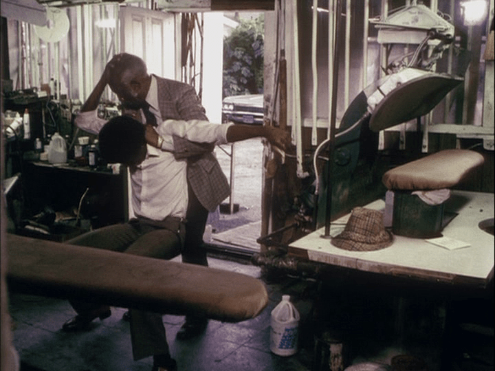 Pierce wrestling with his father