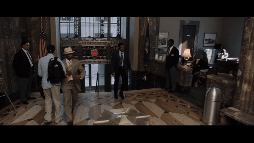 Dalton Russell intentionally bumps into Detective Frazier