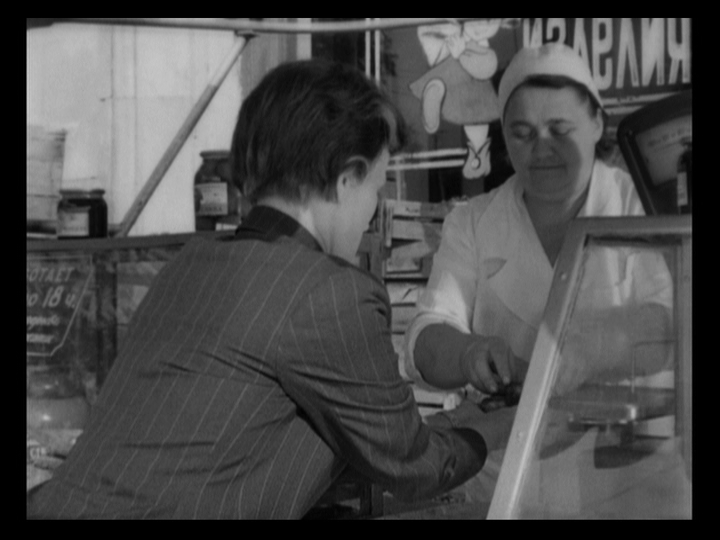 Petrukhina buying a handful of cherries