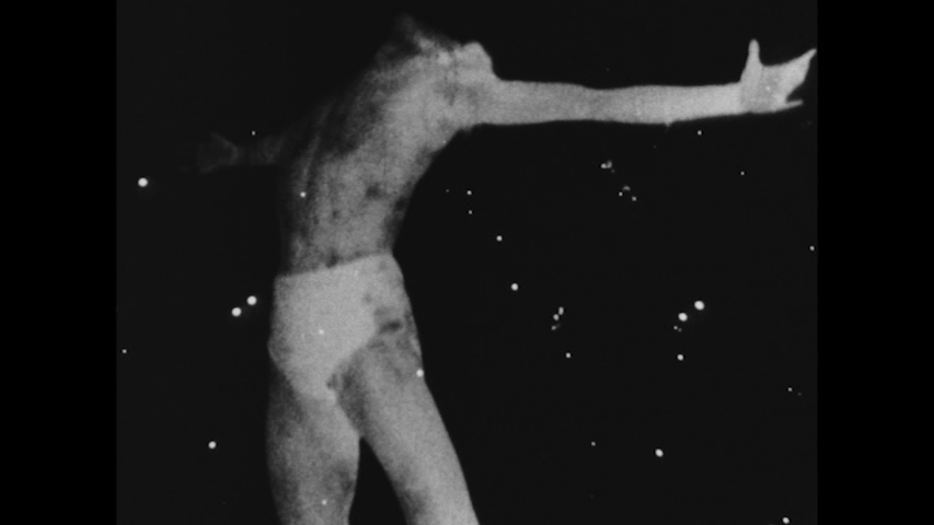 Close up of Uranus with his arms spread wide