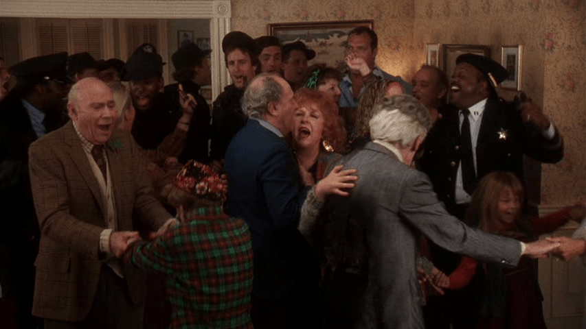 Singing and dancing inside