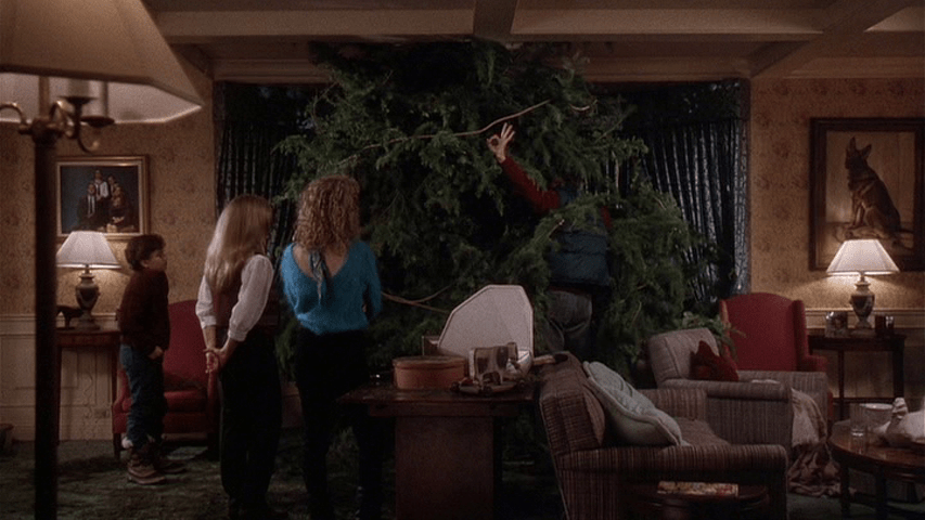 Clark gives an A-OK from deep within his tree