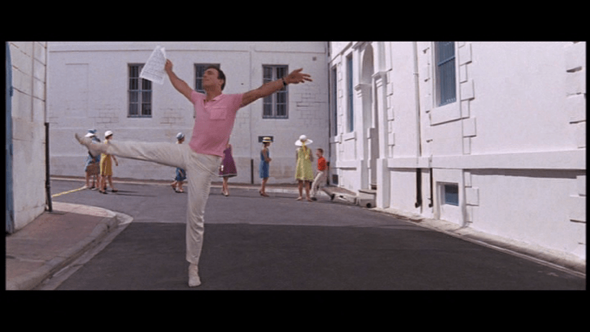 Gene Kelley dancing alone