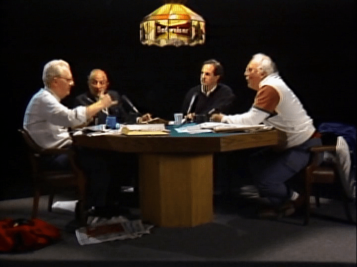 The Sportswriters on TV set