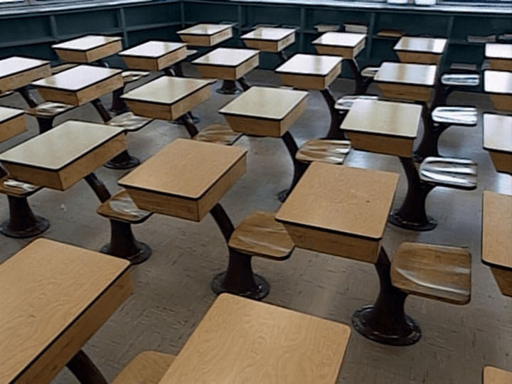 Empty desks