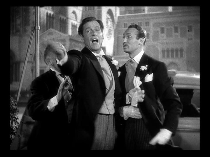 Tom's doppelganger and HIS best man prepare to get into a different cab