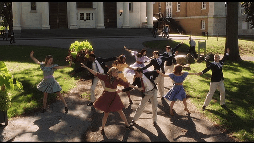 Image from the climactic "Things Are Looking Up" musical number