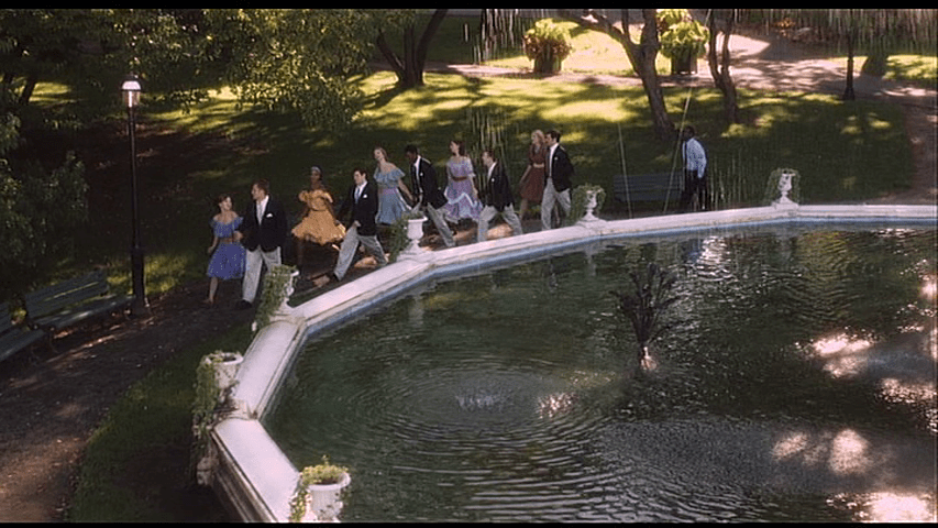 Another image from the climactic "Things Are Looking Up" musical number