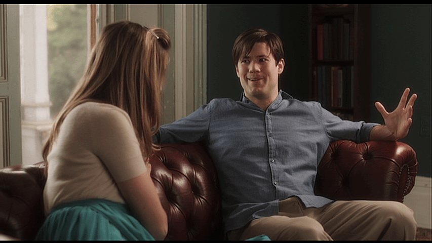 Frank explains to Priss why he doesn't know what color his eyes are