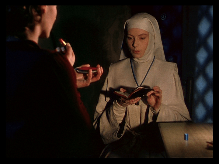 Sister Ruth and Sister Clodagh in a showdown with totemic objects