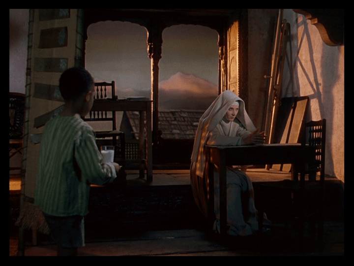 Joseph Anthony brings a glass of milk to a brooding Sister Ruth