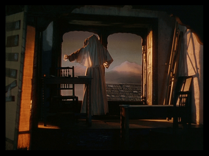 Sister Ruth dumps out a "poisoned" glass of milk