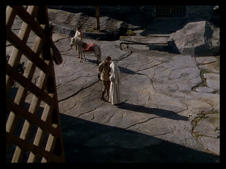 Another POV shot from Sister Ruth's perspective of Sister Clodagh talking to Mr. Dean