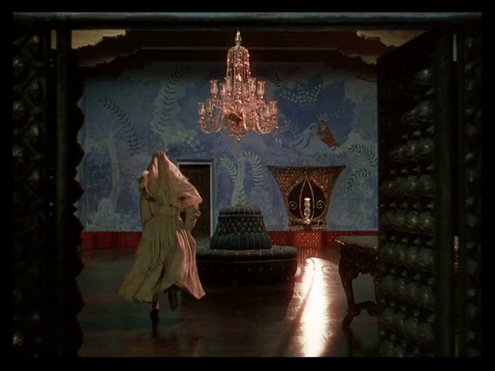 Sister Ruth rushes past a "lens flare"