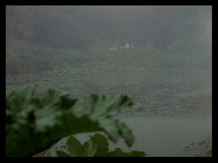 POV shot of the procession of nuns from Mr. Dean's perspective