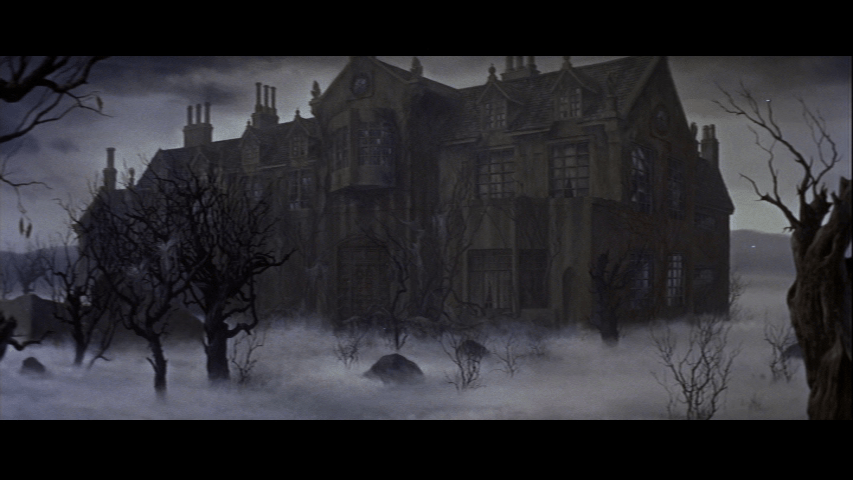 The subject of Philip's gaze: the titular Usher mansion