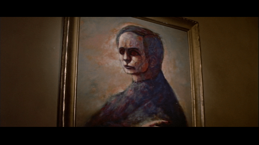 Close-up of Francis Usher's portrait