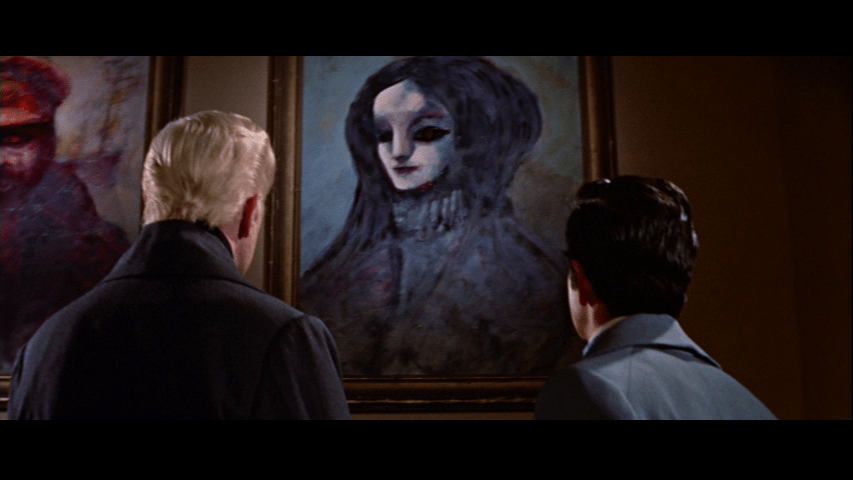 Roderick and Philip look at Vivian Usher's portrait