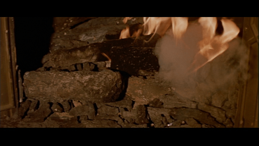 Close-up of a fireplace