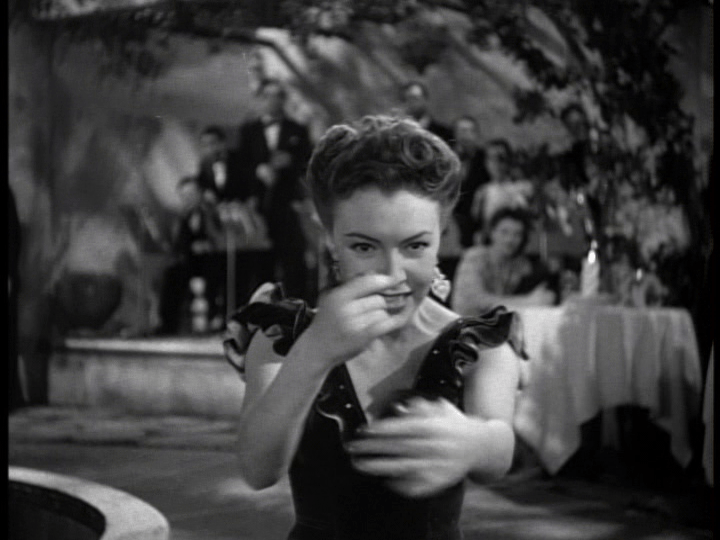 POV shot of Clo-Clo approaching with her castanets, part three