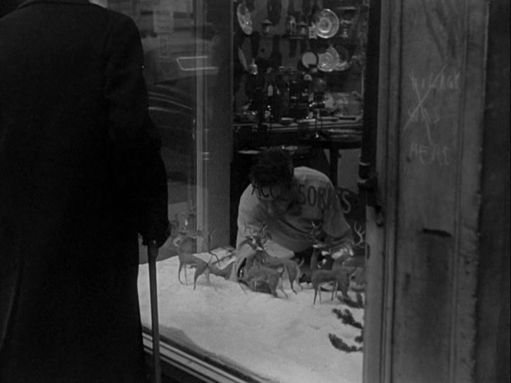 Dressing a holiday window display, part one