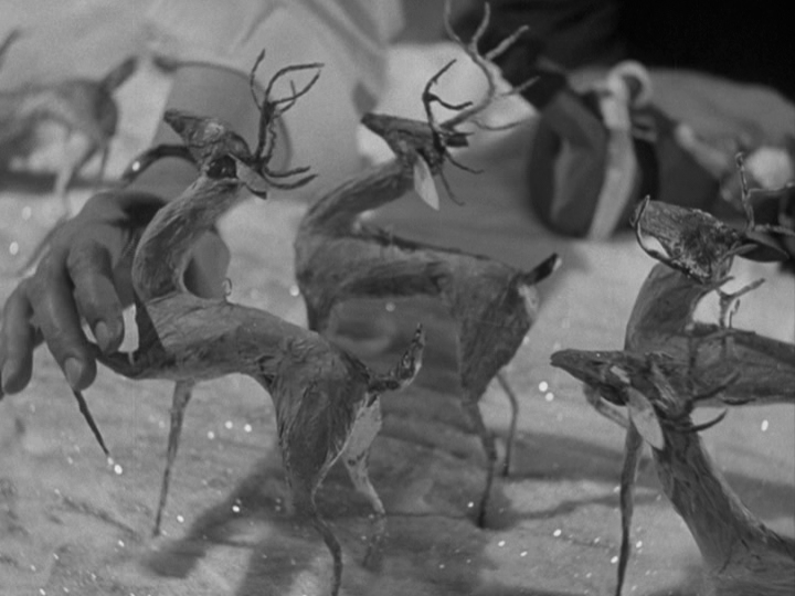 Dressing a holiday window display, part two