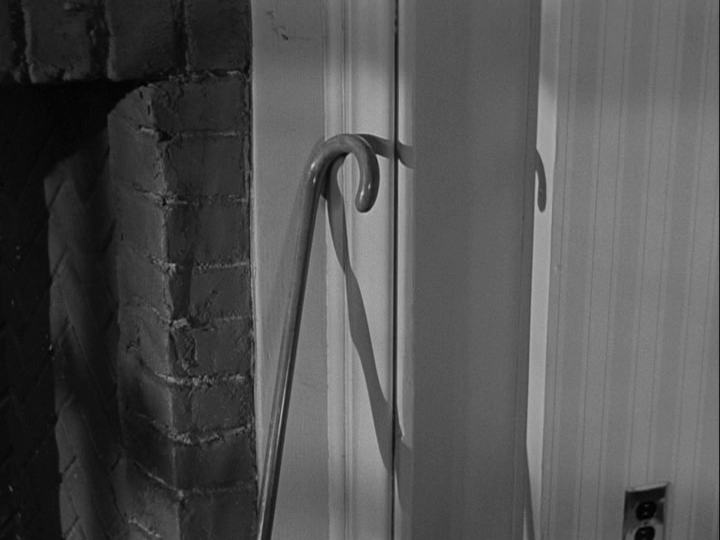 Close-up of a cane that looks an awful lot like Kris's