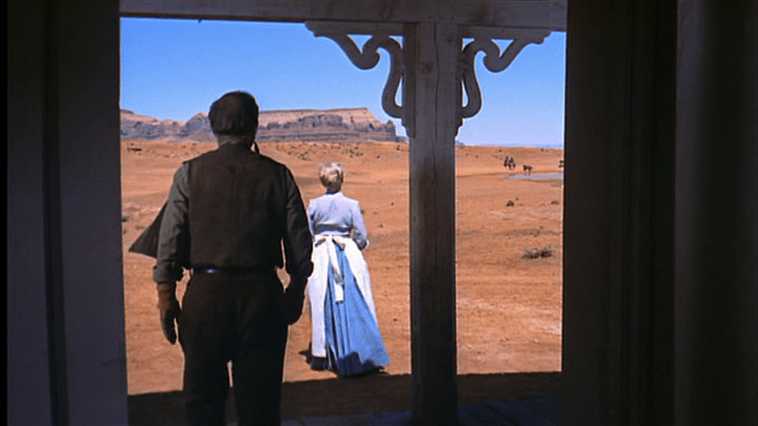 Mr. Jorgensen joins his wife outside