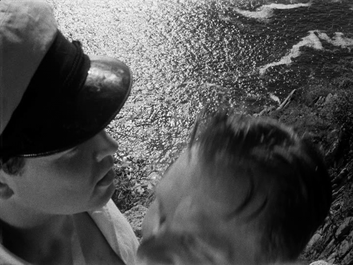 ...and because of the high angle it looks like he's falling off the bottom of the frame