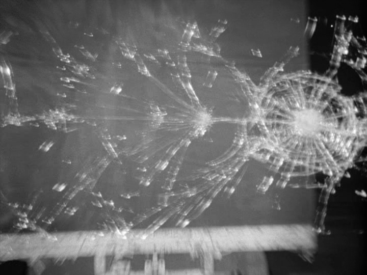 POV shot of a cracked windshield