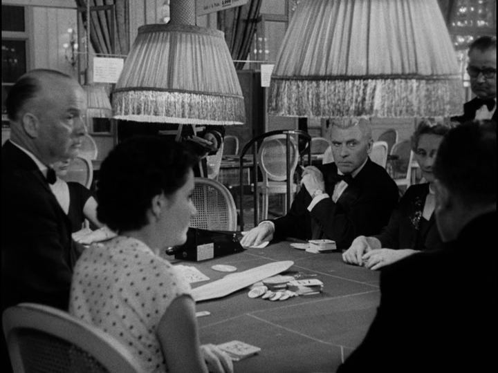 Long shot of Bob playing chemin de fer