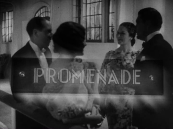 Double-exposed shot of a sign that reads "Promenade" superimposed over that space