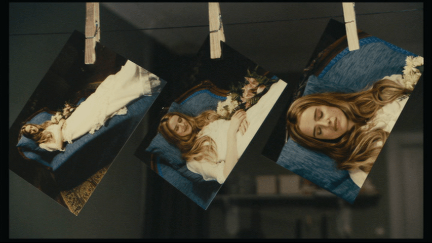 Close-up of three photos of Angelica