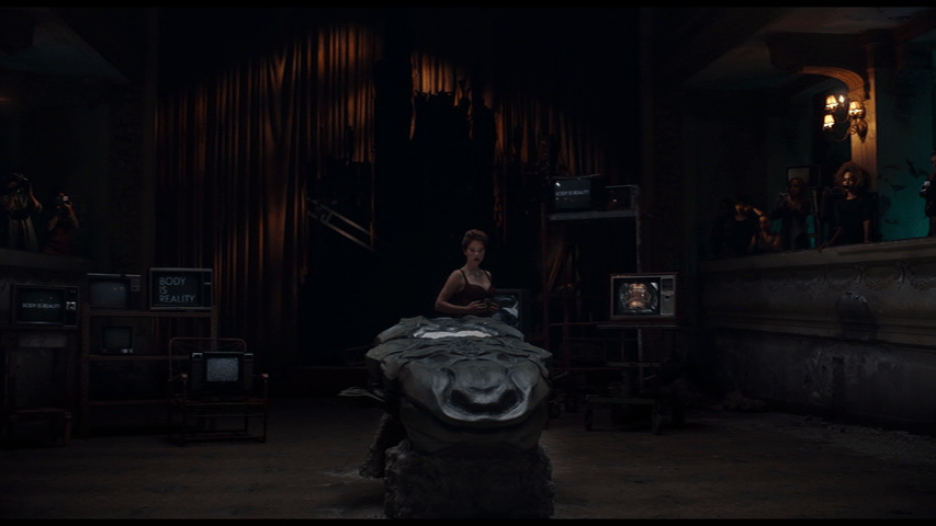 Extreme long shot of Caprice and the Sark