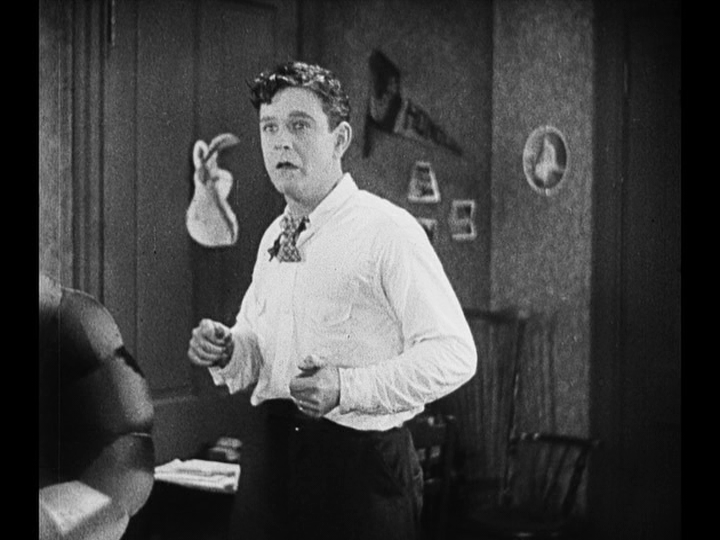 Medium shot of Jim depicting the moment of revelation