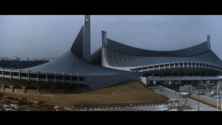 Shot of the Yoyogi Olympic gymnasium