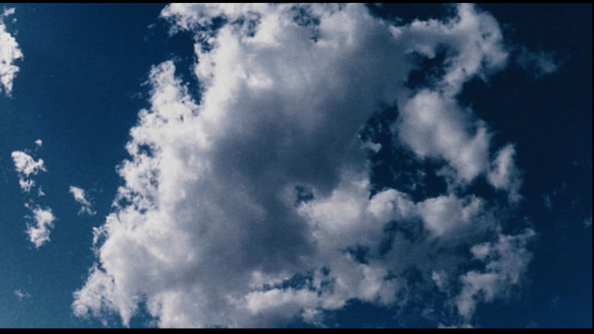 Another time-lapse image of clouds moving across the sky from the opening credits sequence for The Happening