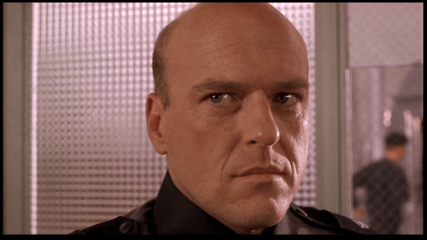 Close-up of Johnny's commanding officer