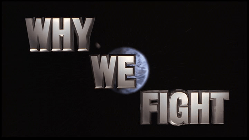 Title card from a FedNet broadcast that reads "Why We Fight."