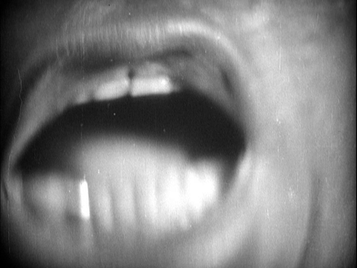 Continuation of the previous shot: the mouth is now open