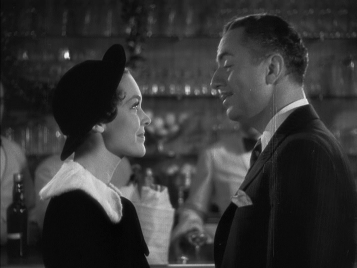 Continuation of the previous shot: Dorothy and Nick smile at each other