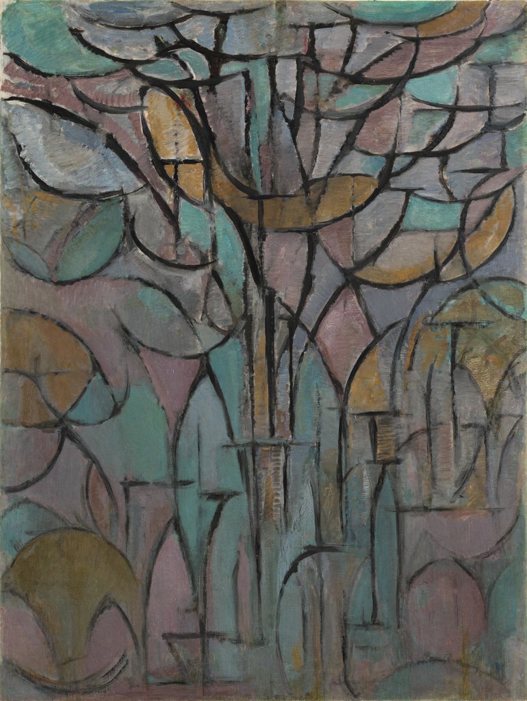 Piet Mondrian's cubist painting Trees